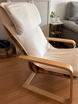Mecedora Ikea Tela y Madera