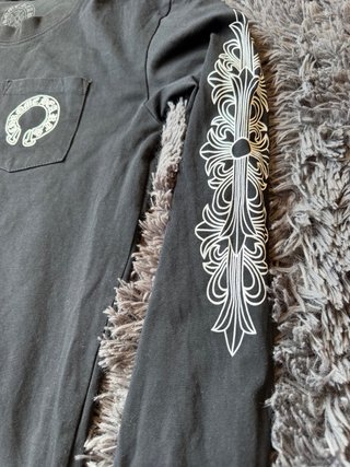 Camiseta Chrome Hearts Negra Manga Larga