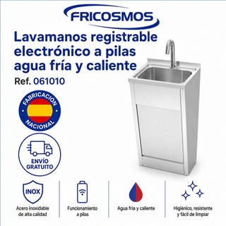 LAVAMANOS ELECTRONICO AGUA FRIA Y CALIENTE