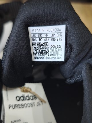 Zapatillas Adidas Pureboost Jet Negra Talla 44 2/3