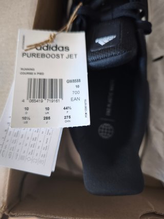 Zapatillas Adidas Pureboost Jet Negra Talla 44 2/3