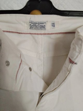 Jeans bianchi 5 tasche tg M