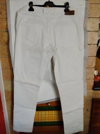 Jeans bianchi 5 tasche tg M