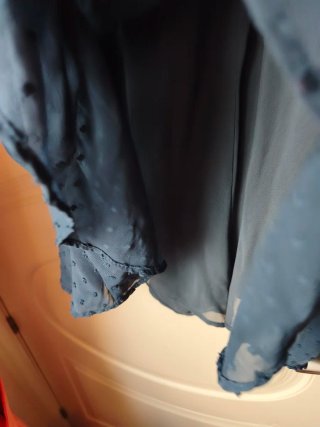 Vestido Zara gasa azul