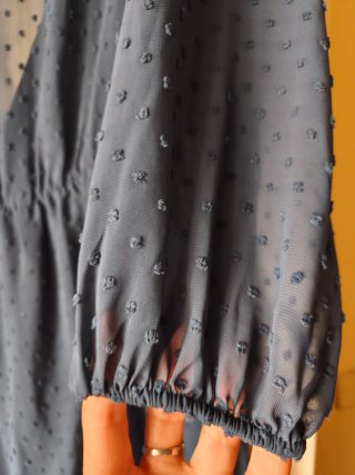 Vestido Zara gasa azul