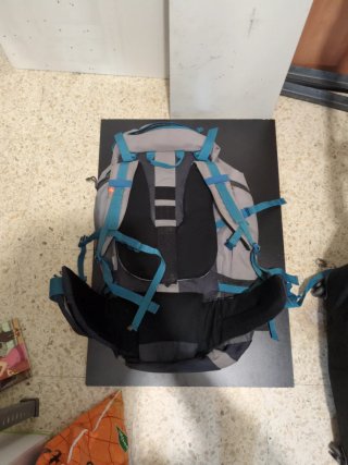 Mochila Forclaz Decathlon 50L Gris/Azul