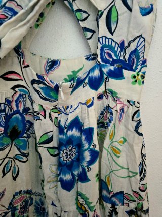 Vestido Zara Largo Estampado Talla S