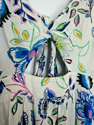 Vestido Zara Largo Estampado Talla S
