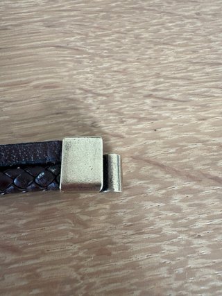 Pulsera de cuero trenzado para hombre