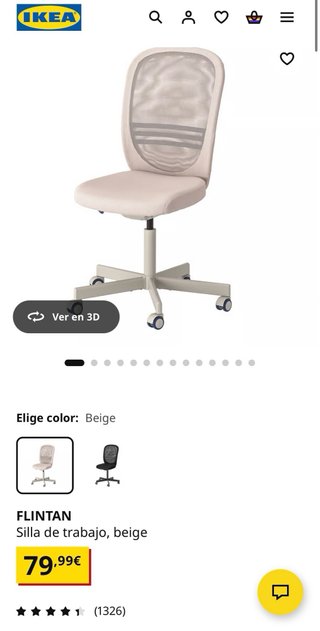 Escritorio IKEA LAGKAPTEN/ALEX + Silla FLINTAN