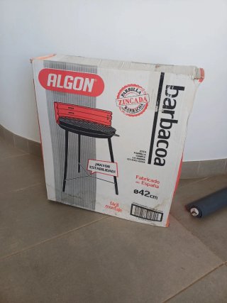 Barbacoa ALGÓN 42cm Zincada Nueva