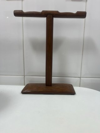 Soporte madera auriculares