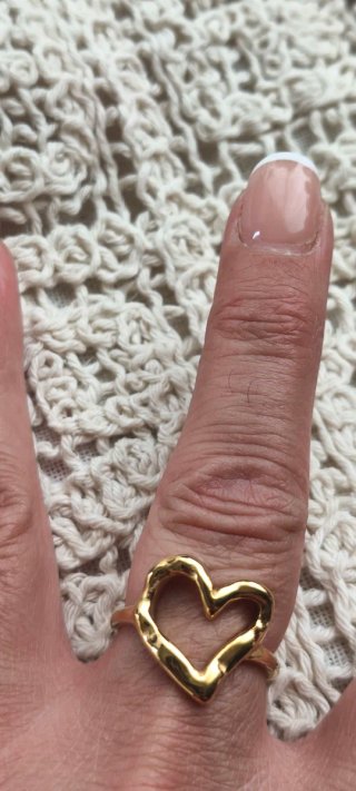 Anillo Corazón Dorado
