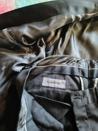 Traje de chaqueta y pantalón Florentino negro.