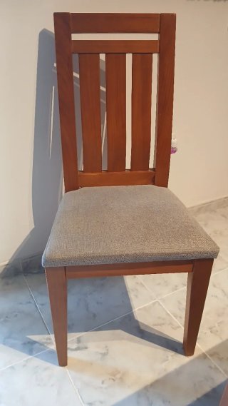 Comedor completo madera y cristal