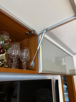 Comedor completo madera y cristal