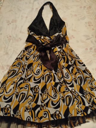 Vestido Talla 38 Estampado Geométrico