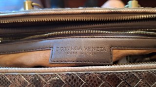 Bolso Bottega Veneta Cocodrilo Beige/Marrón