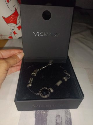 Pulsera Viceroy Negra y Plateada
