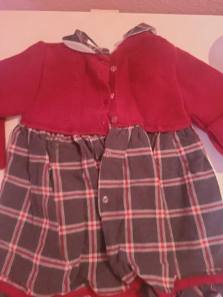 Vestido cuadros 24 meses