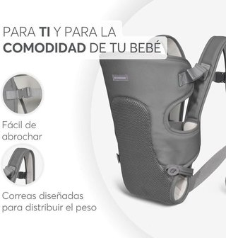 KikkaBoo Mochila Portabebés MYRA, Ergonómica.