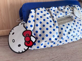 Neceser Hello Kitty Lunares Azul y Blanco