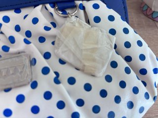 Neceser Hello Kitty Lunares Azul y Blanco