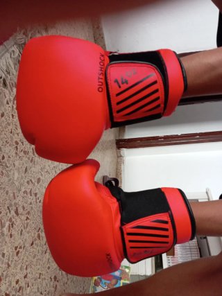Guantes de Boxeo Outshock 14 oz ROJO