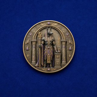 Moneda Antiguo Egipto  Anubis