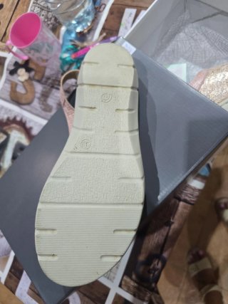 Sandalias Saguy's Piel Beige y Rosa