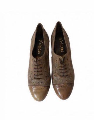 Zapatos Oxford Tacon T40 Marrón y Negro