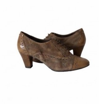 Zapatos Oxford Tacon T40 Marrón y Negro