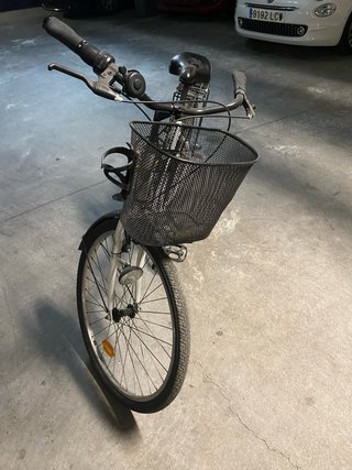 Bicicleta de paseo blanca 26” 6 marchas/cambios