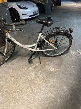 Bicicleta de paseo blanca 26” 6 marchas/cambios