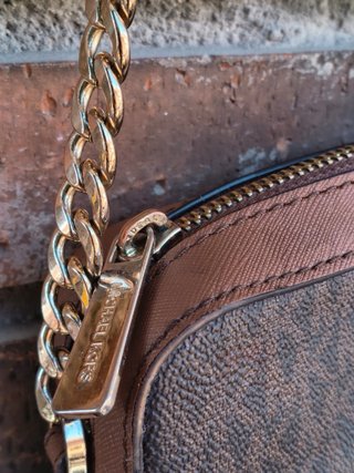 Bandolera Michael Kors Jet Set Marrón/Dorado