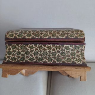 Portagioie Iran legno intarsiato dipinto