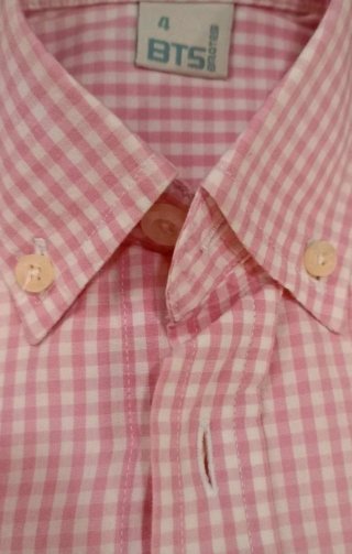 Camisa niño cuadros rosa
