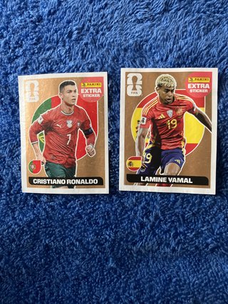 Cromos Panini Extra Sticker Cristiano Ronaldo y La