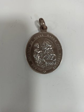 Medalla religiosa Antigua de plata