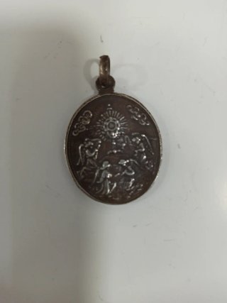 Medalla religiosa Antigua de plata
