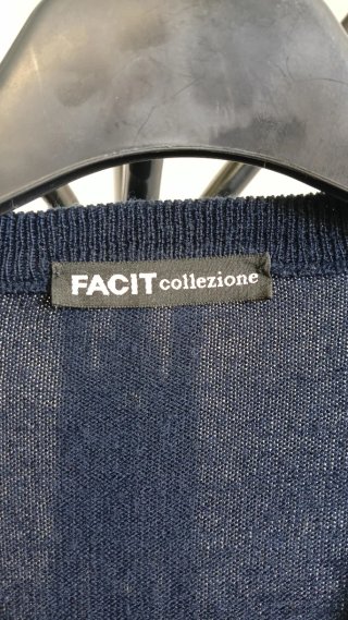 Pullover uomo scollo a V blu FACIT collezione