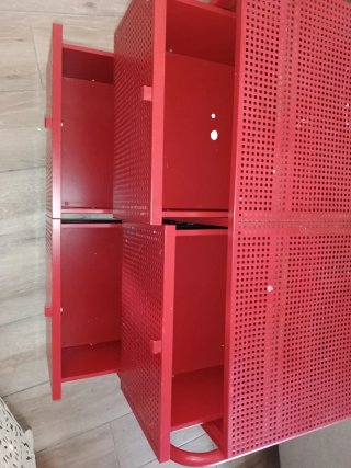 Mueble Nikkeby IKEA Rojo 4 Cajones