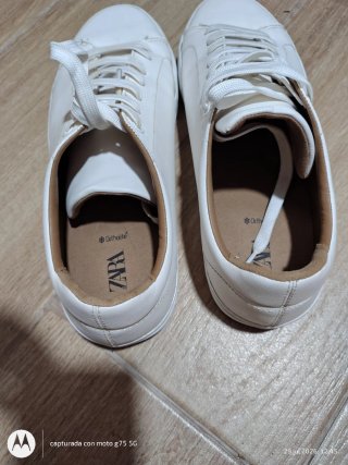 Zapatos Zara Hombre Blancos
