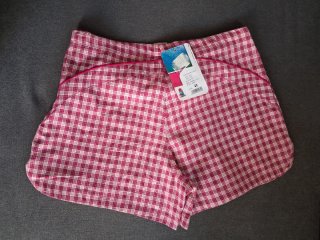 Falda pantalón Rip Curl rosa cuadros