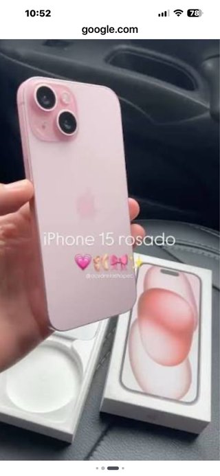 iPhone 15 Rosa 128GB Impecable
