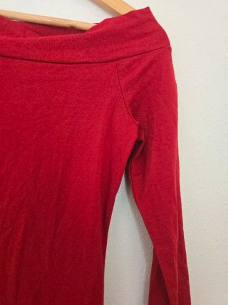Vestido rojo hombros descubiertos Talla S