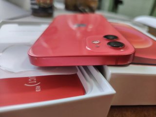iPhone 12 128GB 5G Rojo + caja 76% Batt Face ID Ok
