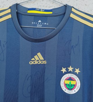Maglia calcio Fenerbahce 2016-17 -Lens (autografi)