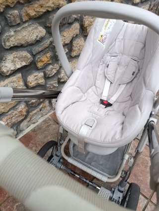 Silla trio Bebecar (capazo,cuco y silla de paseo)