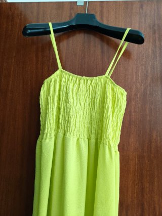 Vestido de verano verde lima T L
